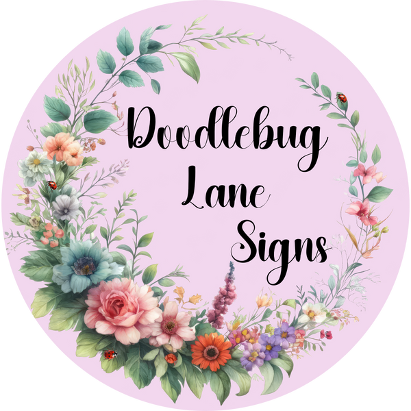 Doodlebug Lane Signs