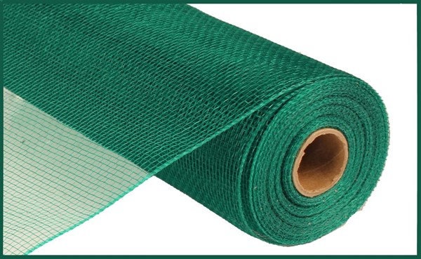 Emerald Green Poly Deco Mesh - 10" x 10 yards - RE130206 - Christmas Mesh - St Patricks Day Mesh - Halloween Mesh