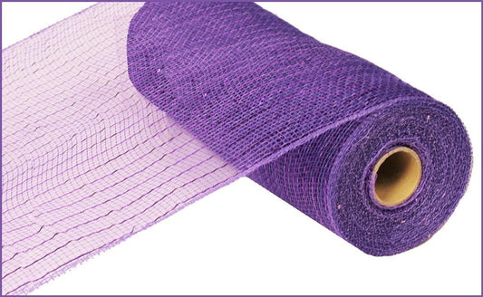 Metallic Value Mesh - Purple With Purple Foil - 10" x 10 yards - RE800123 - Halloween Mesh - Mardi Gras Mesh