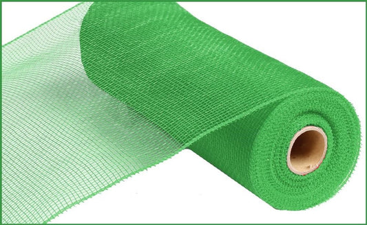 Value Deco Mesh - Lime Green - Spring Mesh - Christmas Mesh - St. Patricks Day Mesh - 10" x 10 yards - RE800268 - Mardi Gras Mesh