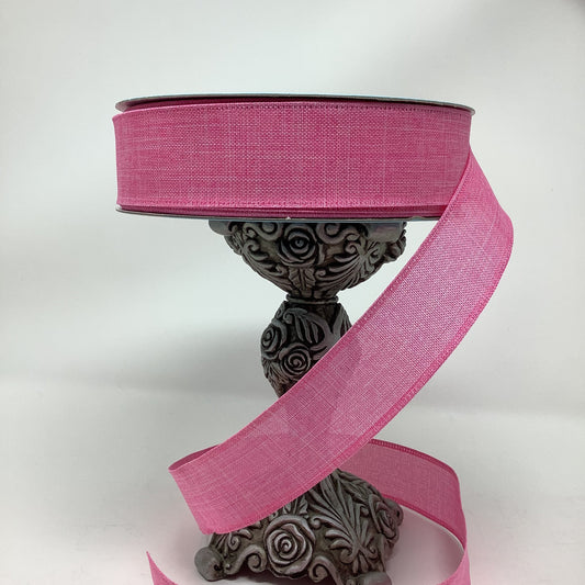 Wired Ribbon - Spring Ribbon - Pastel Colored Ribbon - Pink Ribbon - 1.5” x 5 yards - All Occasion Ribbon - Easter Ribbon