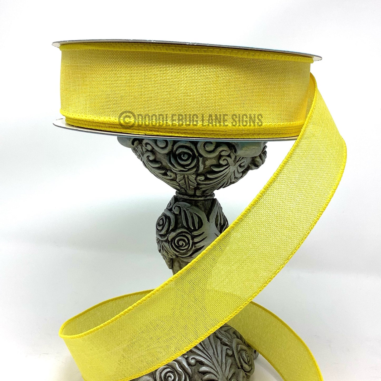 Wired Ribbon - Spring Ribbon - Easter Ribbon - Yellow Ribbon - 1.5” x 5 yards - All Occasion Ribbon