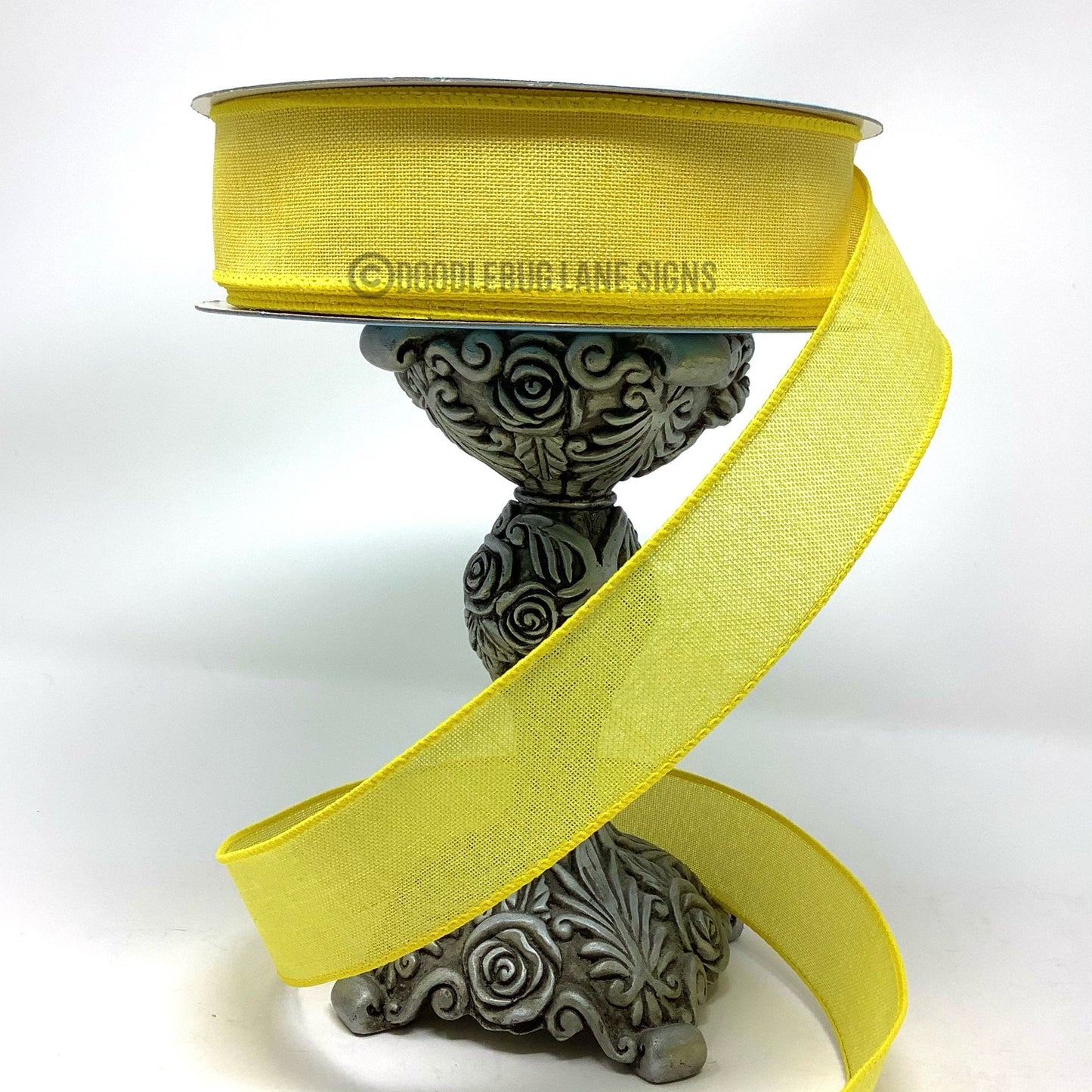 Wired Ribbon - Spring Ribbon - Easter Ribbon - Yellow Ribbon - 1.5” x 5 yards - All Occasion Ribbon