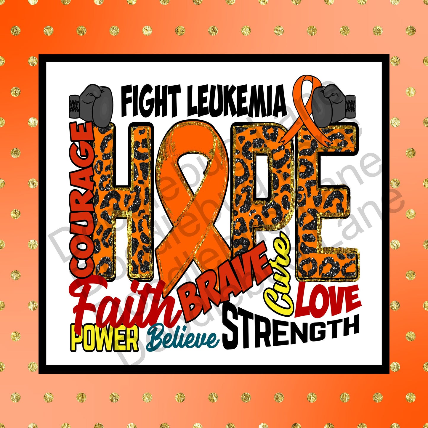 Leukemia Awareness - Fight Leukemia - Cancer Awareness Wreath Sign - Metal Wreath Sign