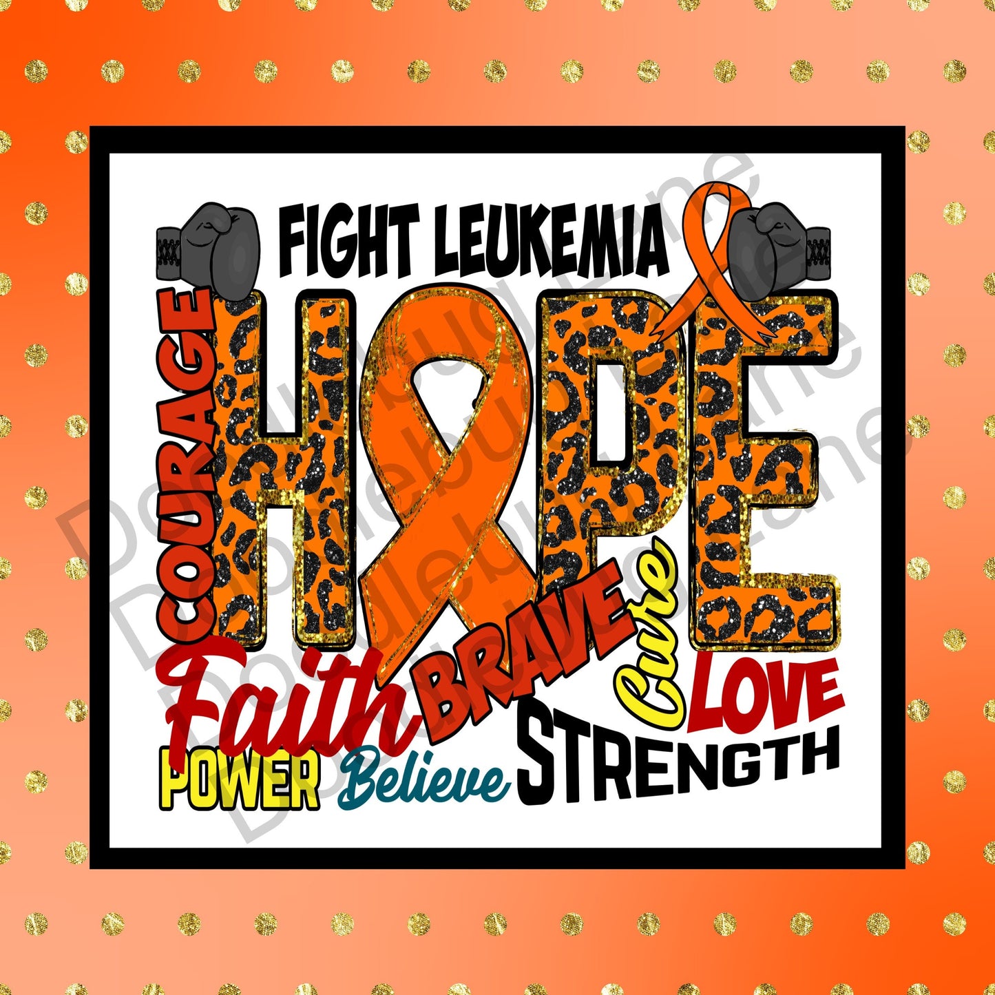 Leukemia Awareness - Fight Leukemia - Cancer Awareness Wreath Sign - Metal Wreath Sign