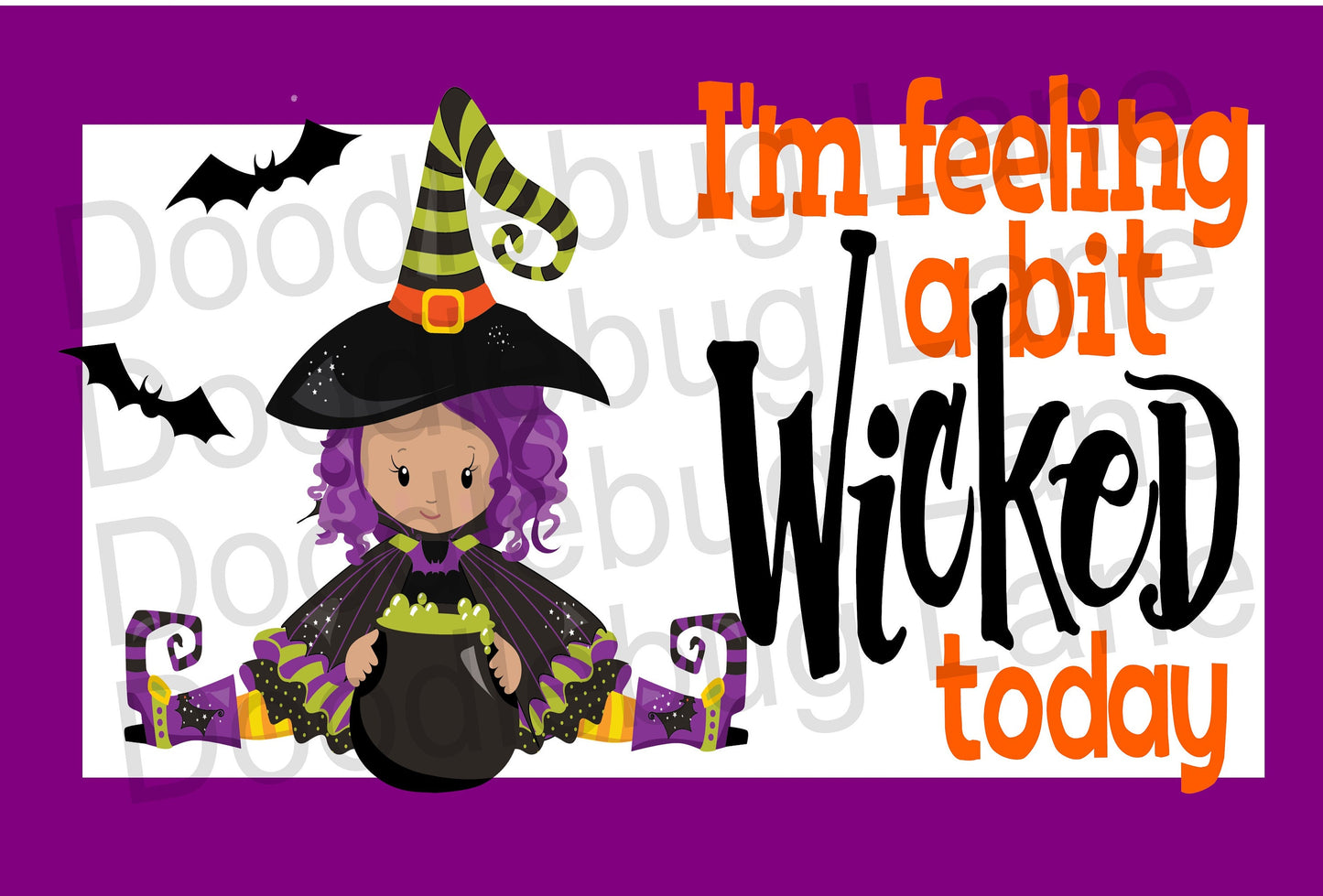 Halloween Wreath Sign-I'm Feeling A Bit Wicked-Metal Wreath Sign-Wicked Witch-Witches Brew