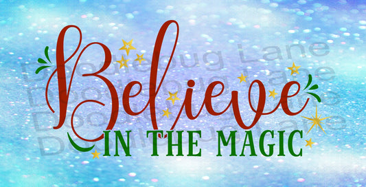 Christmas Wreath Sign - Believe In The Magic - Christmas Sign - Christmas Decor - Metal Wreath Sign