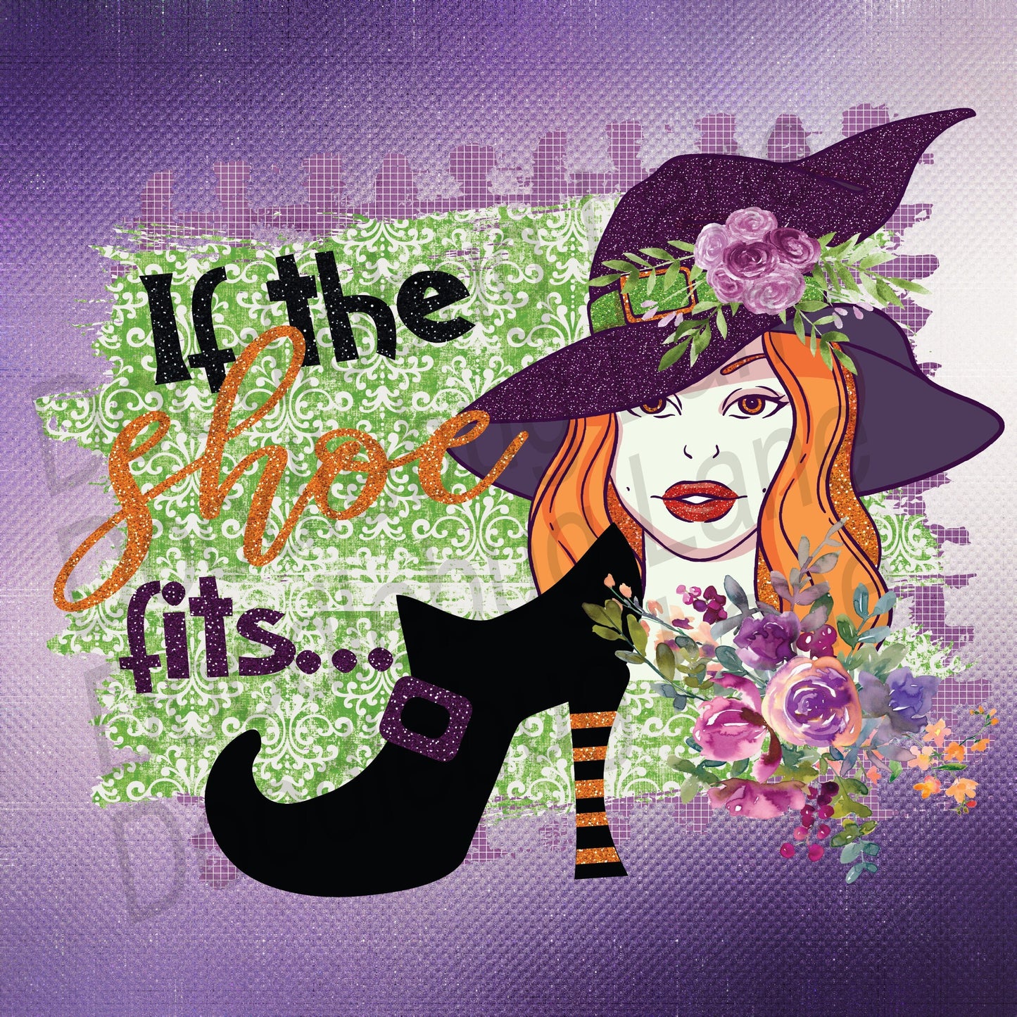 Halloween Sign-Witch Decor-If The Shoe Fits-Metal Wreath Sign-Halloween Wreath Sign-Good Little Witch-Square Sign