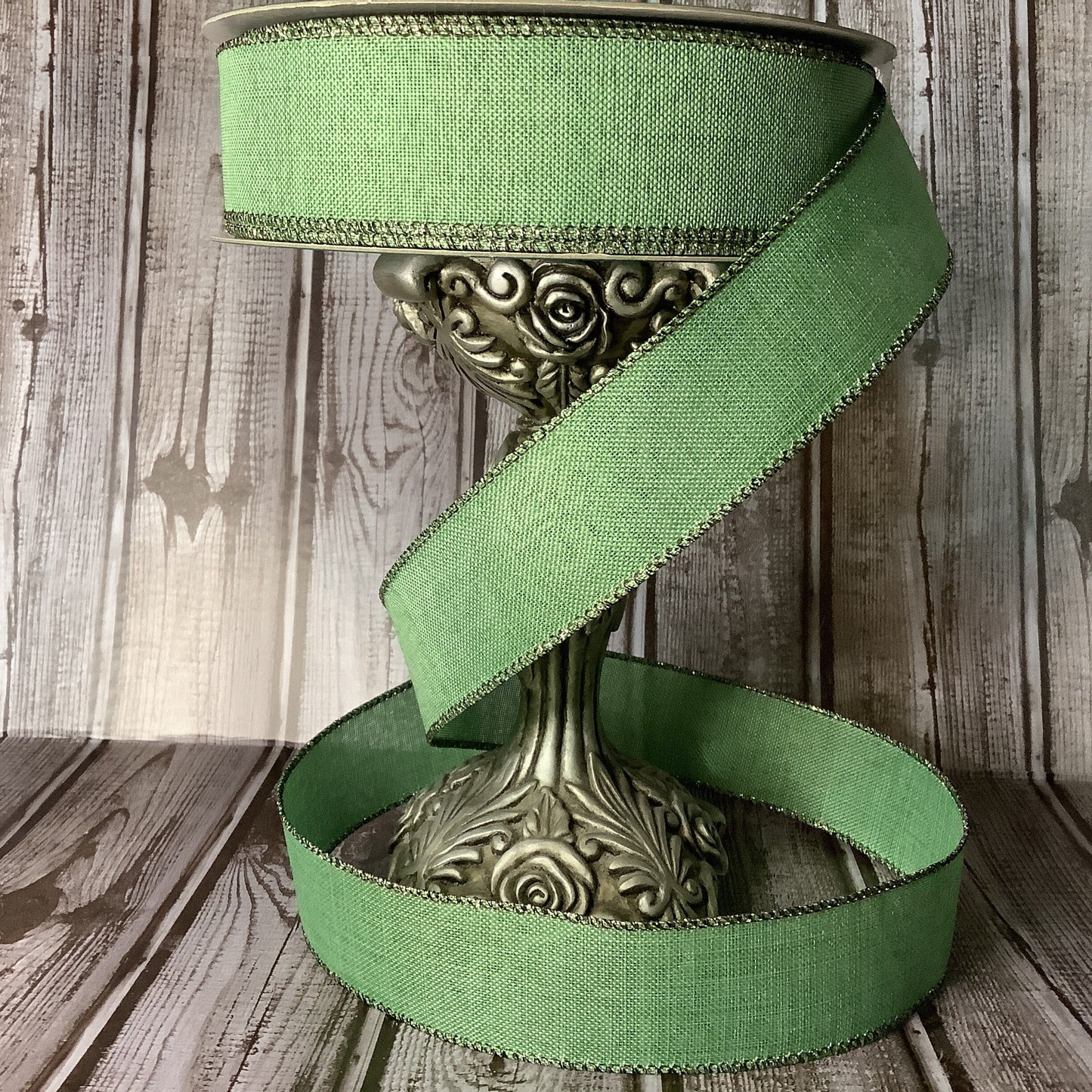 1.5"  X 5 yards Mint Green Wired Ribbon - Christmas Ribbon - Spring Ribbon - Easter Ribbon - Ribbon By The Yard - All Occasion Ribbon