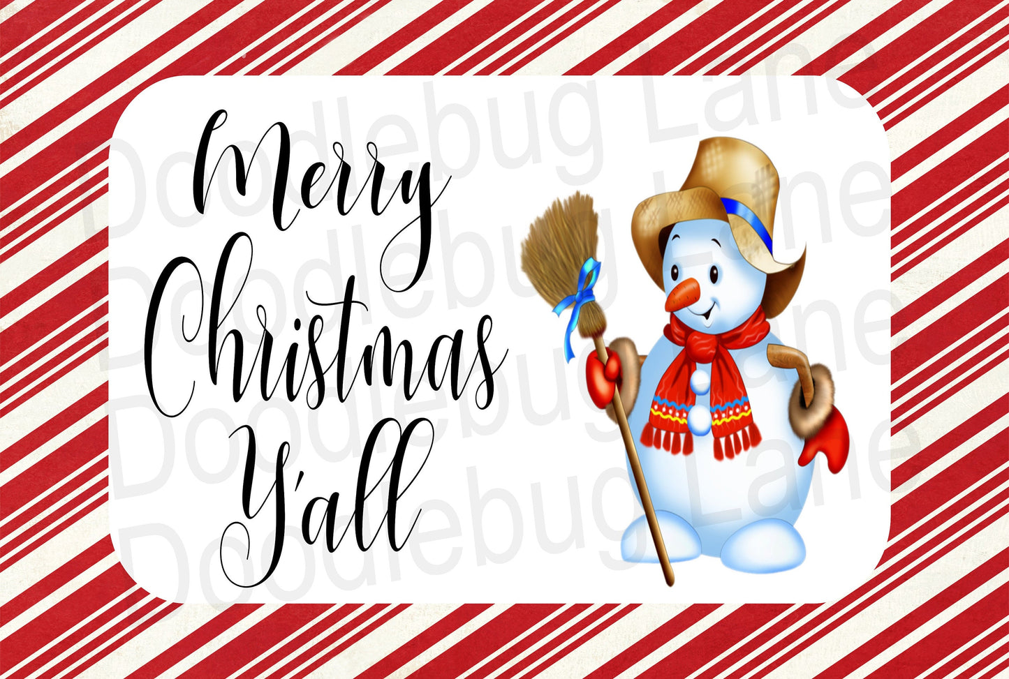 Christmas Wreath Sign - Merry Christmas Y'all - Snowman Wreath Sign - Metal Wreath Sign - Rectangle Sign