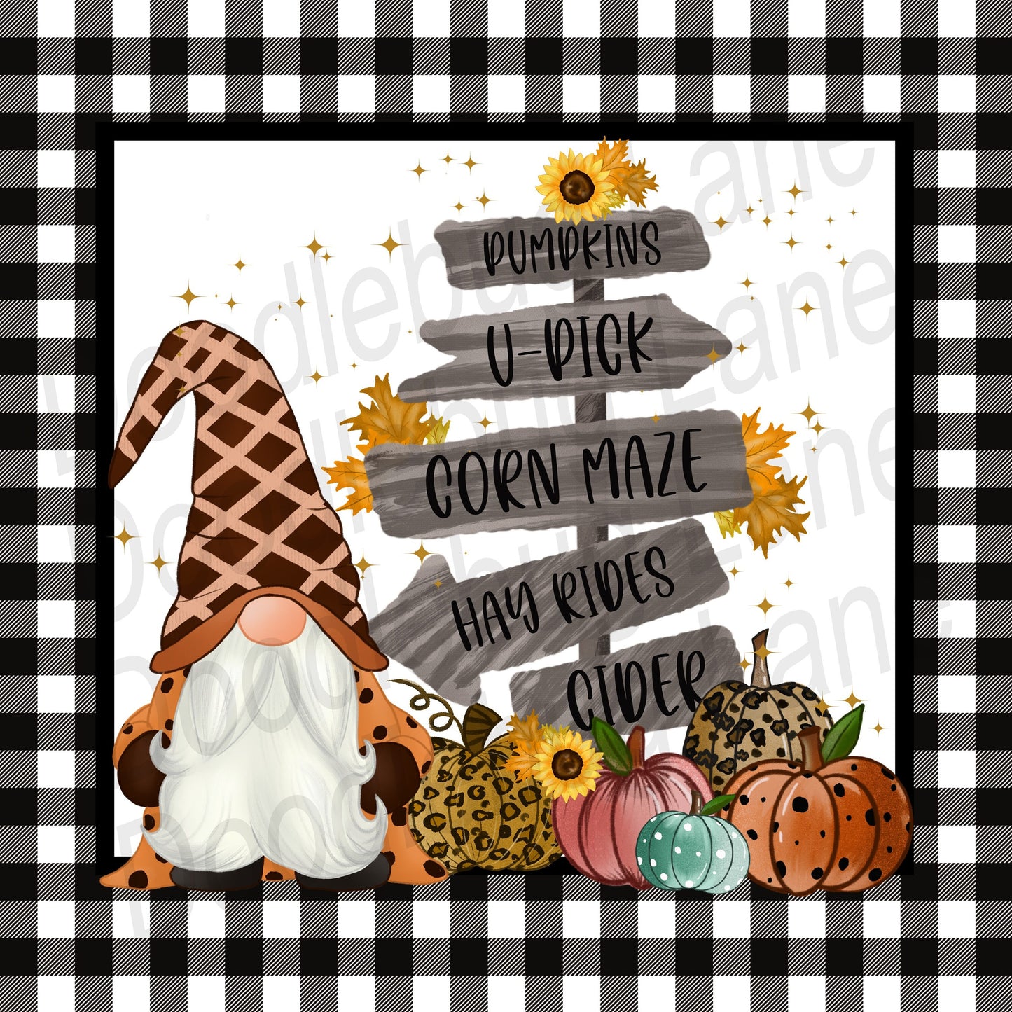 Fall Wreath Sign-Fall Gnome Sign-Corn Maze-Leopard Pumpkins-Buffalo Plaid-Metal Wreath Sign-Sunflowers-Animal Print-Square Sign