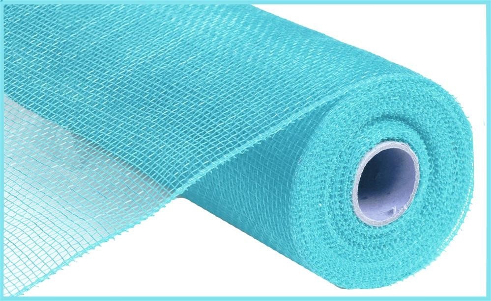 10" x 10 yards Poly Deco Mesh - Turquoise Blue Deco Mesh - Spring Mesh - Easter Mesh