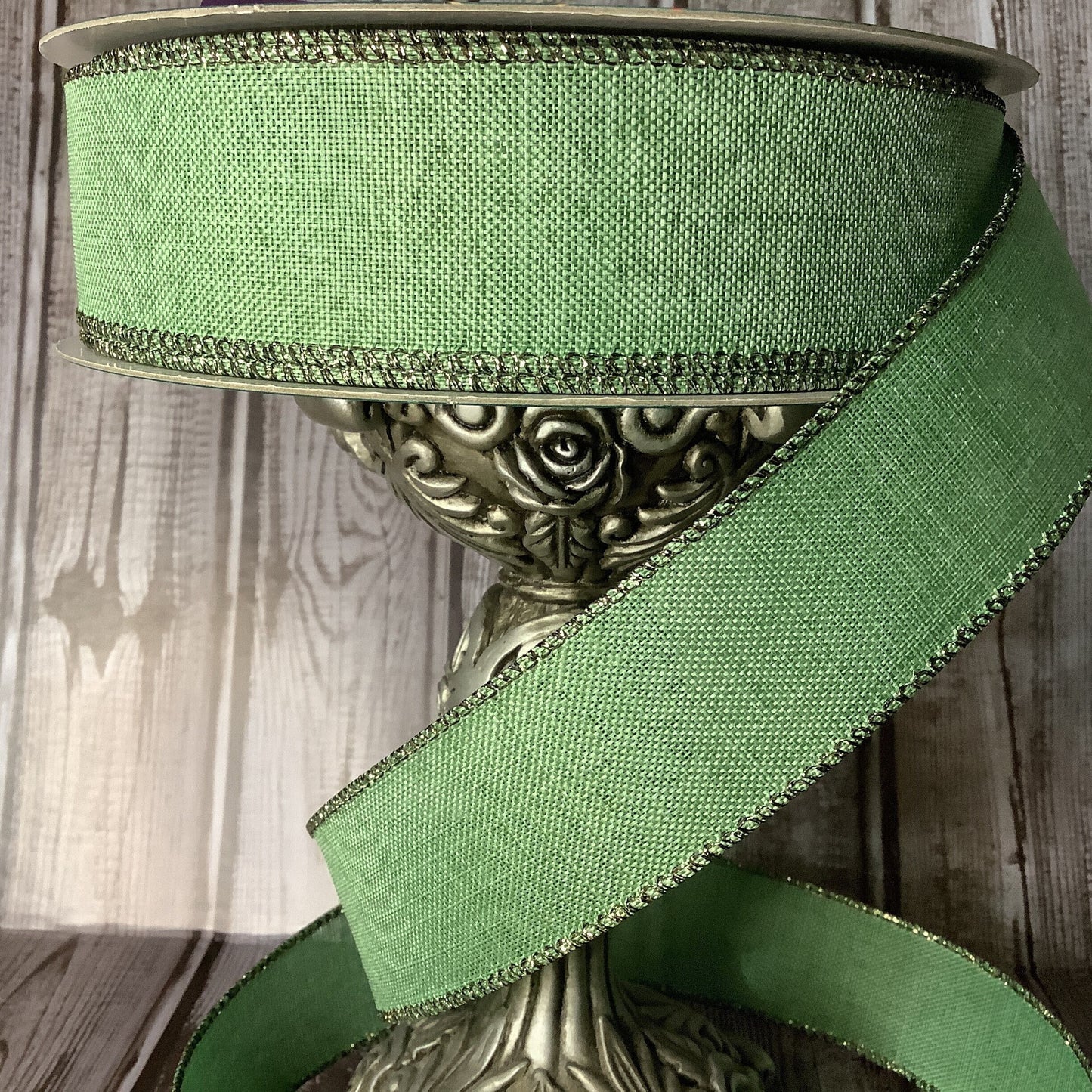 1.5"  X 5 yards Mint Green Wired Ribbon - Christmas Ribbon - Spring Ribbon - Easter Ribbon - Ribbon By The Yard - All Occasion Ribbon