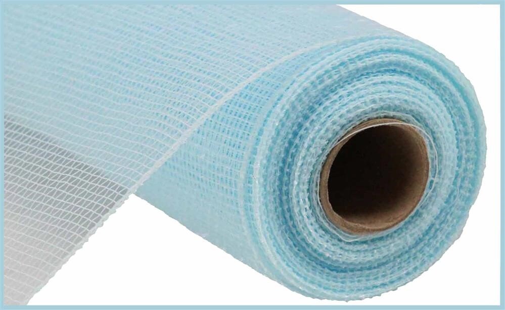 10"x10 yards Light Blue Poly Deco Mesh