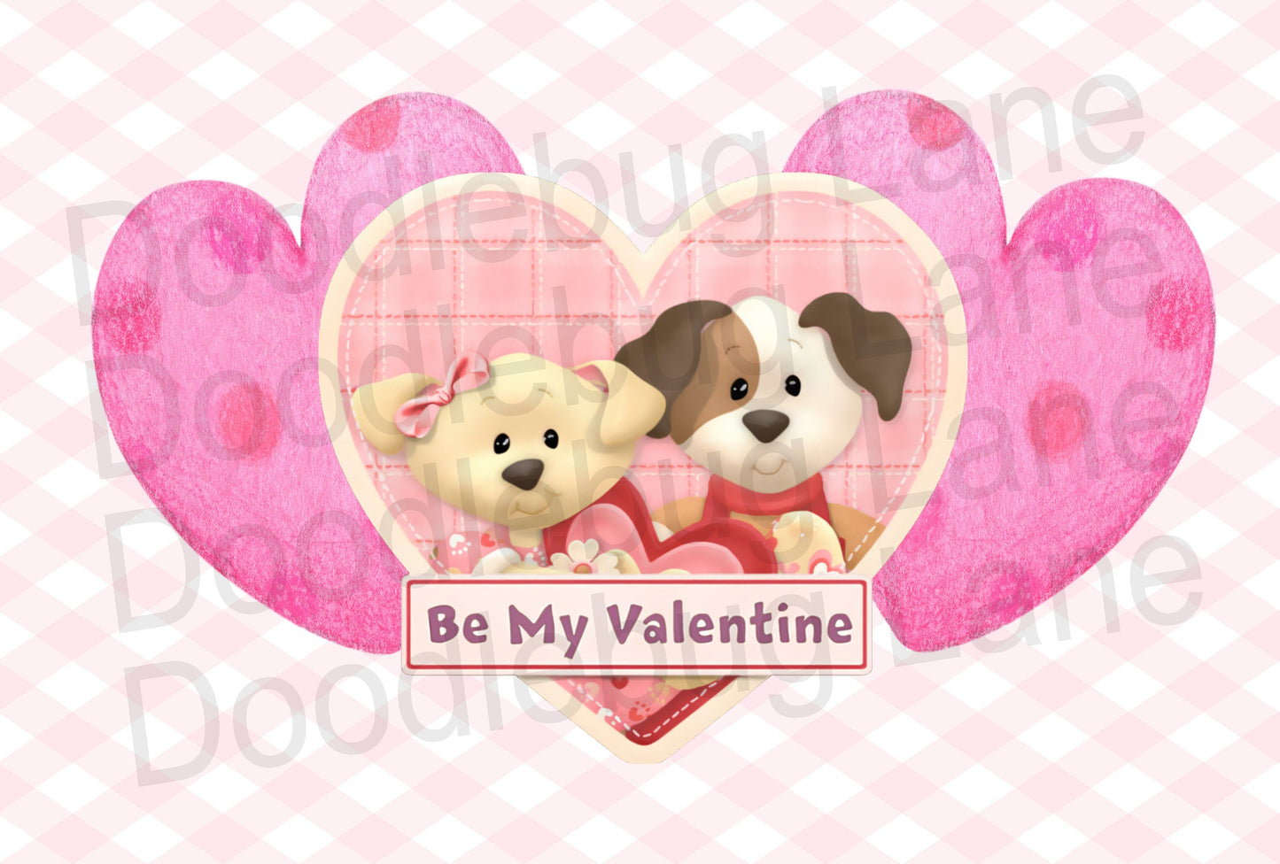 Valentine Wreath Sign-Metal Wreath Sign-Valentine's Day Sign-Be Mine-Puppy Sign-Rectangle Sign