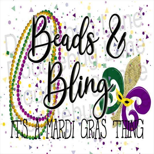 Mardi Gras Wreath Sign - Metal Wreath Sign - Mardi Gras Decor - Fat Tuesday - Beads and Bling - Fluer de lis