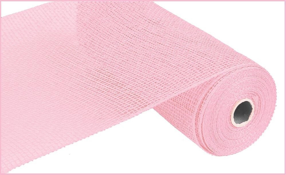 Poly Burlap Mesh - Pink Poly Burlap - 10"x10 yards - RP810015