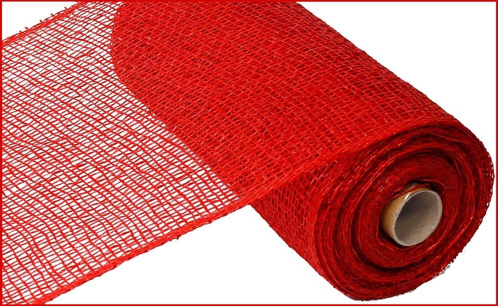 Poly Burlap - Red - 10"x10 Yards - RP810324