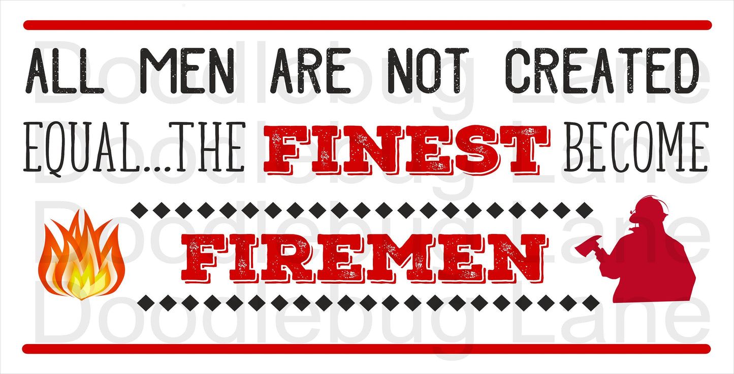 Fireman Sign-Fireman Wreath-Metal Wreath Sign-Thin Red Line-Firefighter Sign-First Responders-Rectangle Sign