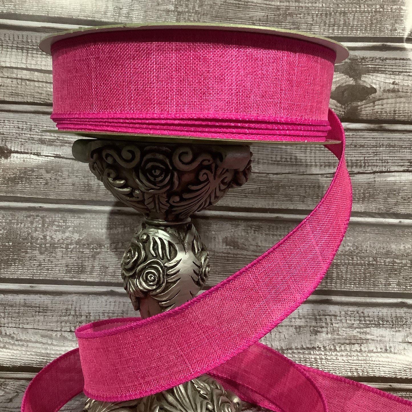 1.5" x 5 yards Wired Ribbon - Dark Pink Ribbon - Spring Ribbon - All Occasion Ribbon - Birthday Ribbon