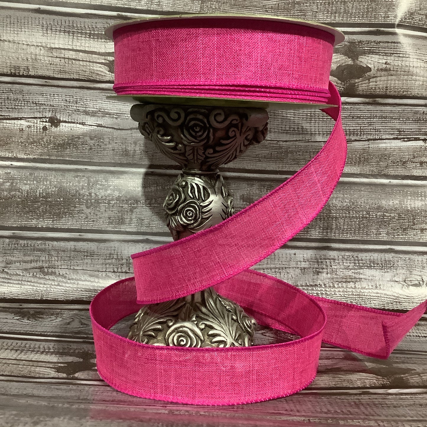 1.5" x 5 yards Wired Ribbon - Dark Pink Ribbon - Spring Ribbon - All Occasion Ribbon - Birthday Ribbon