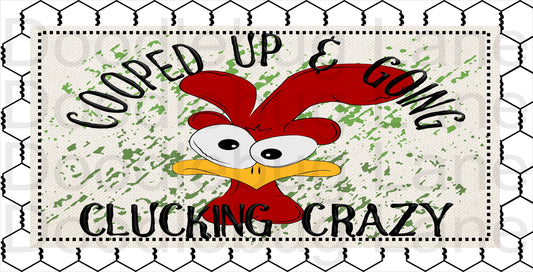 Chicken Wreath Sign-Fun And Whimsical sign-Chicken Wire-Rooster Sign-Rectangle Sign-Metal Wreath Sign-Sarcastic Sign