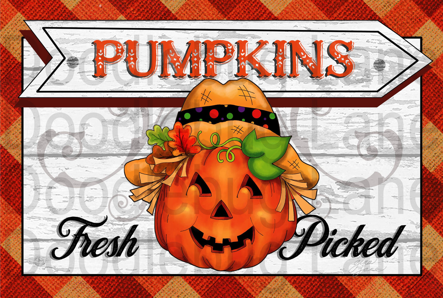 Fall Wreath Sign-Fresh Picked Pumpkins-Pumpkin Sign-Halloween Sign-Rectangle Sign-Metal Wreath Sign