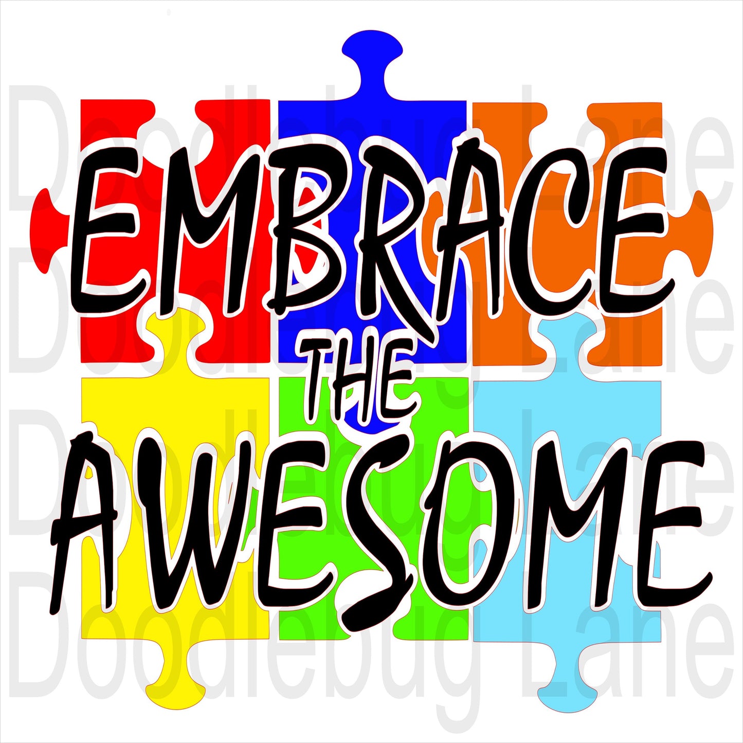 Autism Awareness-Embrace the Awesome-Autism Wreath Sign-Square Sign-Metal Wreath Sign