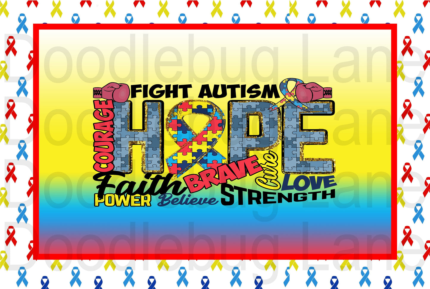 Autism Awareness-Autsim Puzzle-Autsim Wreath Sign-Fight Autism-Hope-Metal Wreath Sign