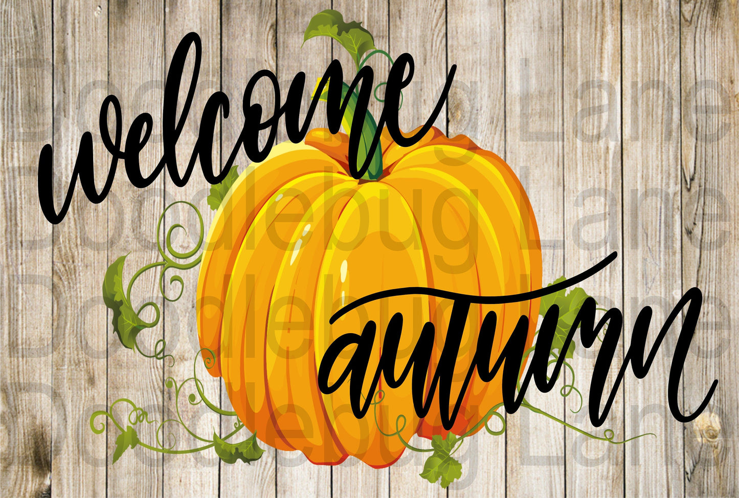 Fall Wreath Sign-Welcome Autumn-Welcome sign-Pumpkin Sign-Pumpkin Vine-Rectangle Sign-Metal Wreath Sign