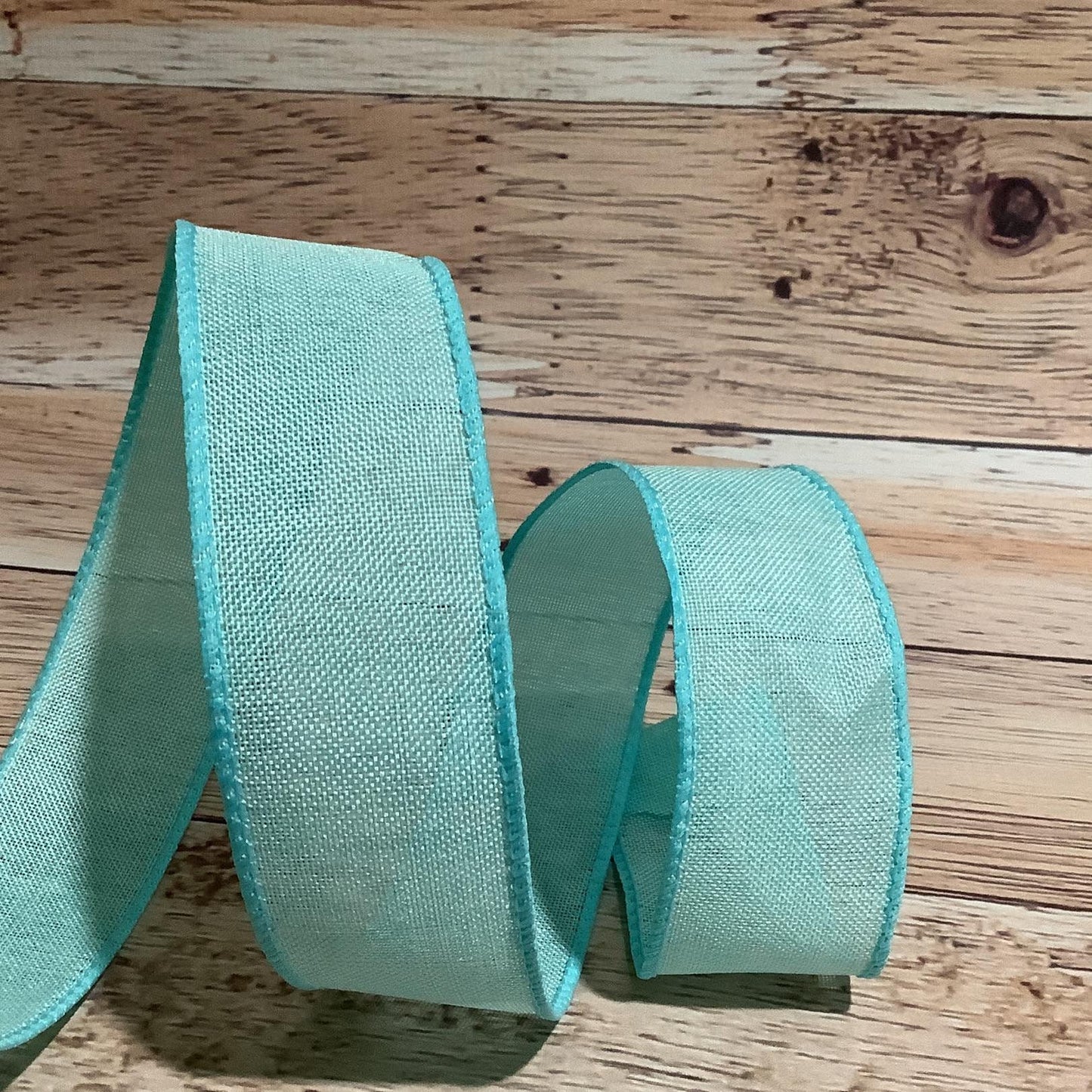 Light Blue Wired Ribbon-Easter Ribbon-Spring Ribbon-Wired Ribbon-Ribbon For Bows, Wreaths, Birthdays