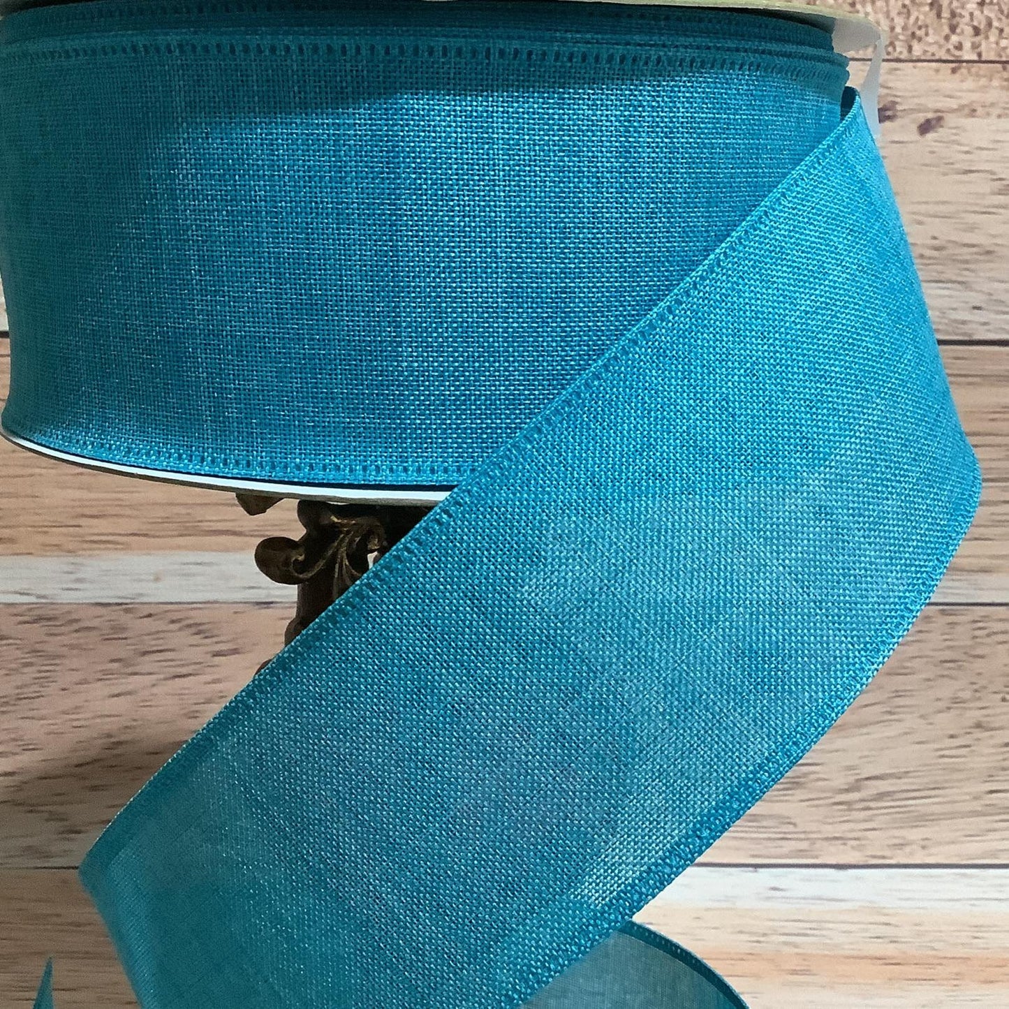 Turquoise Wired Ribbon-Spring Ribbon-1.5" x 5 Yards or 2.5" x 5 Yards-Ribbon For Bows, Wreaths, Gift Baskets