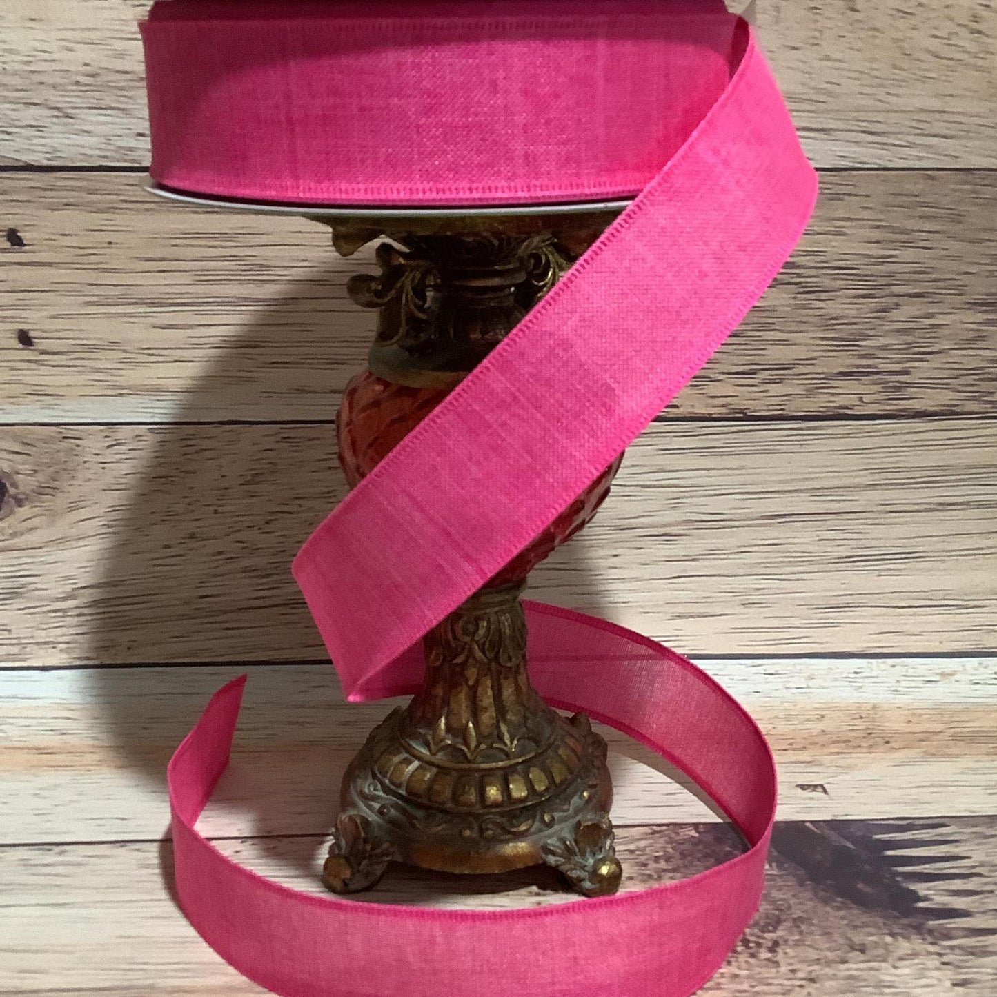 Dark Pink Ribbon-Spring Ribbon-Wired Ribbon-Ribbon For Bows, Wreaths, Birthdays, Home Decor