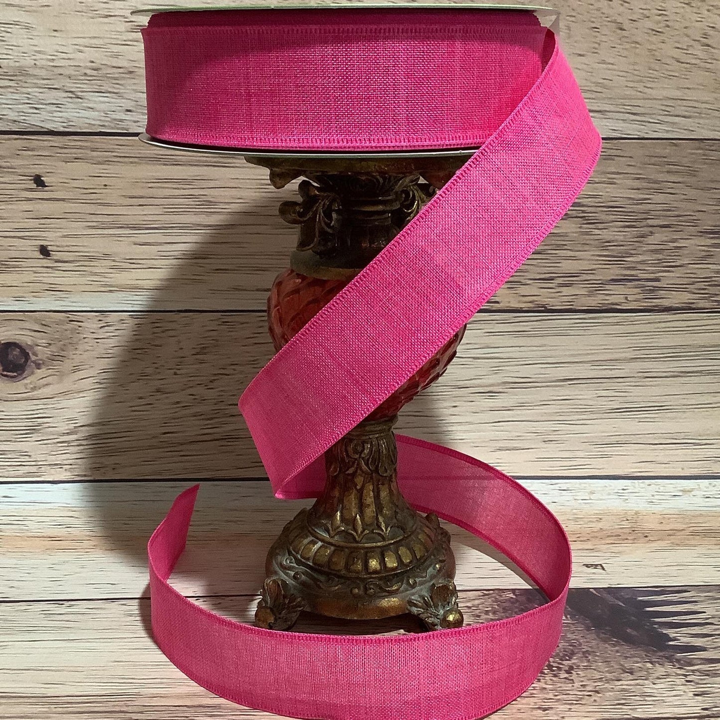 Dark Pink Ribbon-Spring Ribbon-Wired Ribbon-Ribbon For Bows, Wreaths, Birthdays, Home Decor