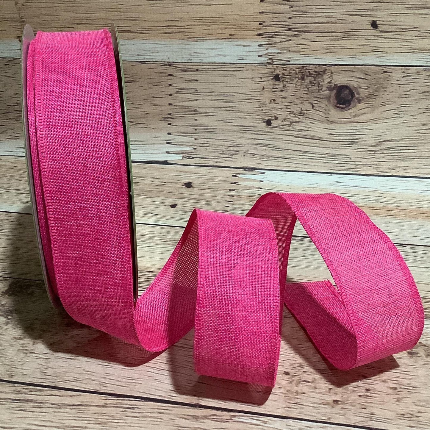 Dark Pink Ribbon-Spring Ribbon-Wired Ribbon-Ribbon For Bows, Wreaths, Birthdays, Home Decor