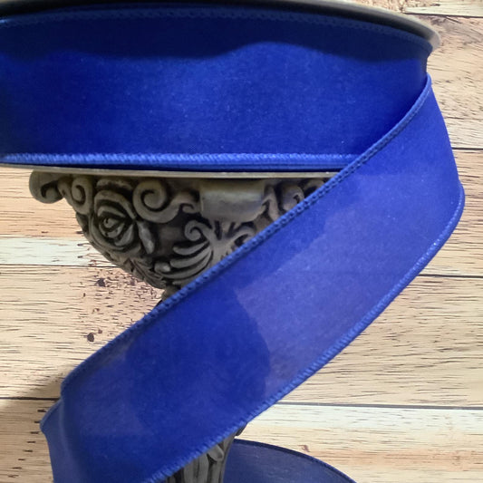 1.5" x 5 Yards Royal Blue Wired Ribbon - All Occasion Ribbon - Patriotic Ribbon-Easter Ribbon-Spring Ribbon-Party Ribbon